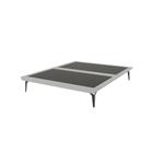 Base Box Cama Japonesa Toquio Queen Linho Cinza