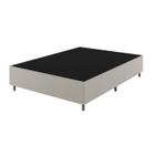 Base Box Casal 188cm X 138cm X 37cm Treviso Liso Boucle Nude