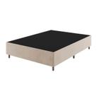 Base Box Casal 37cm x 188cm x 138cm Treviso Liso Creme