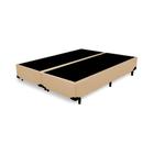 Base Box Casal Bipartido Bege - 138x188x40