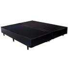 Base Box Casal Bipartido Preto - 138x188x40