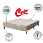 Base Box Castor Premium Casal 138x188 - Linha Luxo - Estrutura Resistente (300kg)