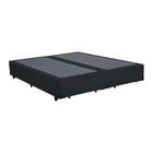 Base Box King Bipartido Suede Preta - 42x198x203