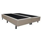 Base Box para Cama Casal Queen 158x198cm Bipartido Liz S05 Sintético Bege - Mpozenato