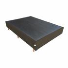 Base Box Para Cama Viúva 1,28 M Slim Suede Marrom