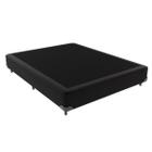 Base Box para Cama Viúvo Preto 128 de Largura