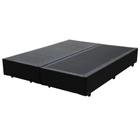 Base Box Queen Bipartido Blindado Linho Preto