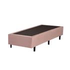 Base Box Solteiro Suede Rose