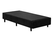 Base Box Solteiro VZ Suede Preto 52X188X88 Elite