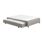 Base Box Sommier Casal com Cama Auxiliar Ecoflex 36x138x188cm