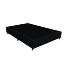 Base Box Viuvão Suede Preto 128Cm de Largura