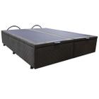 Base Cama Box Baú Casal King Size Suede Bordado SkyBox