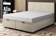 Base Cama Box Baú Casal Queen Size Linho SkyBox