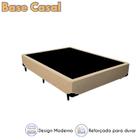 Base Cama Box Casal em Linho Premium com 138cm de Largura e 188cm de Comprimento