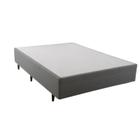 Base Cama Box Casal Idea Herval Cinza 138x188x39 cm