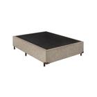 Base Cama Box Casal Suede 138x188 Bege