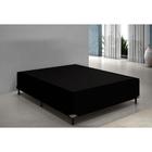 Base Cama Box Casal Suede 138x188 Preto