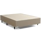 Base Cama Box Herval Casal Pallace, 39x138x188 cm, Suede Bege