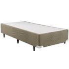 Base Cama Box Herval Solteiro Suede, 39x96x203 cm, Verde