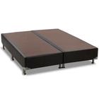 Base Cama Box Ortobom Queen Material Sintético Preto 158x198x20