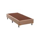 Base Cama Box Ortobom Solteiro Camurça Bege 88x188x23