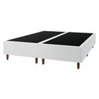 Base Cama Box para Colchão Casal Queen 158x198cm Marina Branco Umaflex