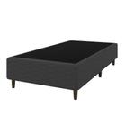 Base Cama Box para Colchão Solteiro 88x188cm Flávia Cinza Umaflex