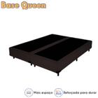 Base Cama Box Queen em Veludo Premium com 158cm de Largura e 198cm de Comprimento