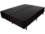 Base Cama Box Queen material sintético Preto