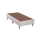 Base Cama Box Solteiro Sintetico Branco 88x188x23 Ortobom