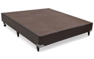 Base de Cama Box Baixa Cori Rosolare Casal material sintético Marrom 1,38 MT (LARG) - 40157