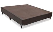 Base de Cama Box Baixa Cori Rosolare Viuva material sintético Marrom 1,28 MT (LARG) - 40156