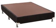 Base de Cama Box Camurca Preto Casal 138 cm (LARG) Alto - 42900