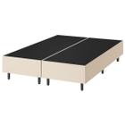 Base de Cama Box Queen Fit 158x198 Cm Creme - Vian