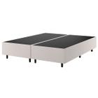 Base de Cama Box Queen Zeus Linho Amêndoa 26771 - Vian