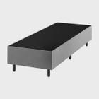 Base de Cama Box Solteiro Fit 88x188 Cm Prata - Vian