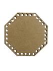 Base De Crochê Oitavada Cesto Fio Malha 10 Cm Mdf 3 Mm