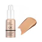 Base De Maquiagem Em Frasco Qic Base Líquida Base Líquida Facial Matte Jewel Lighl Tom 104 - Buff Beige - 30ml