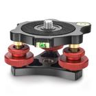Base de Nivelamento de Tripé CAVIX LP-64 com Nível de 3 Eixos para DSLR