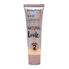 Base Líquida Natural Look Ruby Rose Bege 02