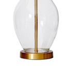 Base para abajur veneto dourado e transparente (d)20cm (a)54.7cm 1xe27 40w - wr002 - Bella Iluminação