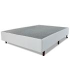 Base Para Box Sommier Viuva 128x188x34cm Branco - BF Colchões