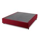 Base Para Cama Absoluto Box Sommier 30x138x188 Hellen Vermelho