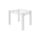 Base Para Mesa De Jantar Quadrada Tubular 75cm Para Tampos De Granito Mármore Vidro Madeira