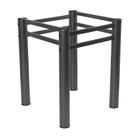 Base Para Mesa De Jantar Quadrada Tubular 75cm Para Tampos De Granito Mármore Vidro Madeira