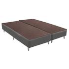 Base Sommier Veludo Cinza Queen (158x198x30) - Ortobom