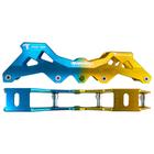 Base Traxart Híbrida Orion 3 Rodas 110mm ou 4 Rodas 80mm - Azul e Amarelo