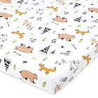 Bassinet Fitted Sheet Compatible with Mika Micky Bedside Sleeper  Snuggly Soft Jersey Cotton  Encaixa-se perfeitamente em 19 x 32 polegadas Bed Side Sleeper Colchão  Woodland