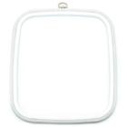 Bastidor Flexível para Bordado Quadrado Branco - Nurge