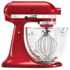 Batedeira Kitchenaid Stand Mixer Artisan com Tigela de Vidro Vermelha 127V